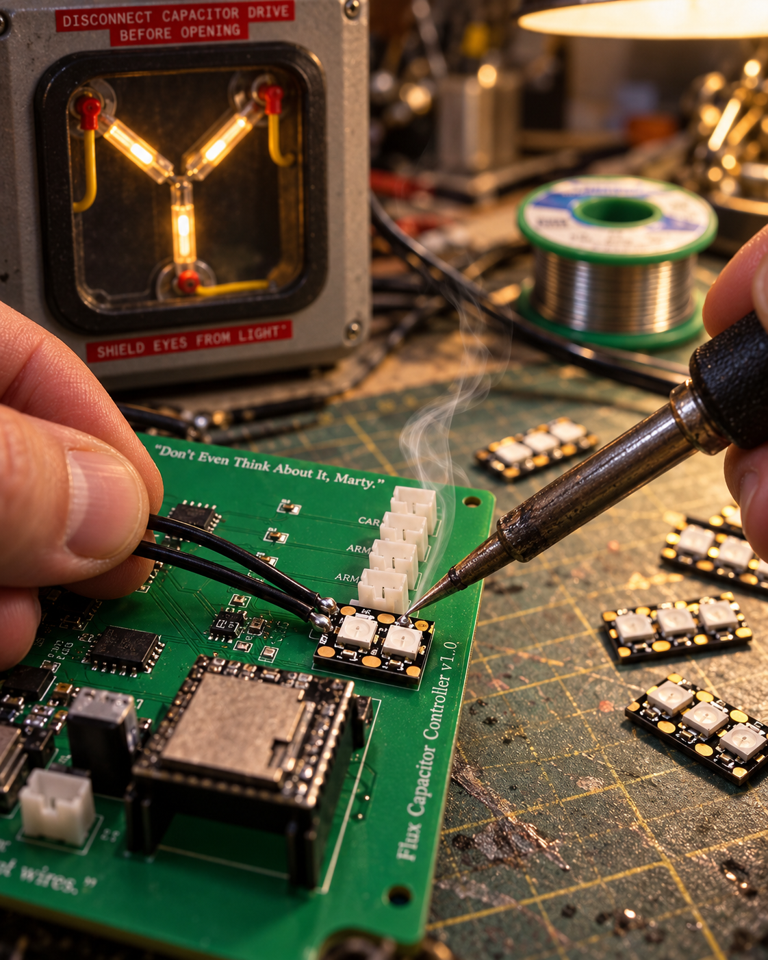 Soldering the Flux Capacitor board