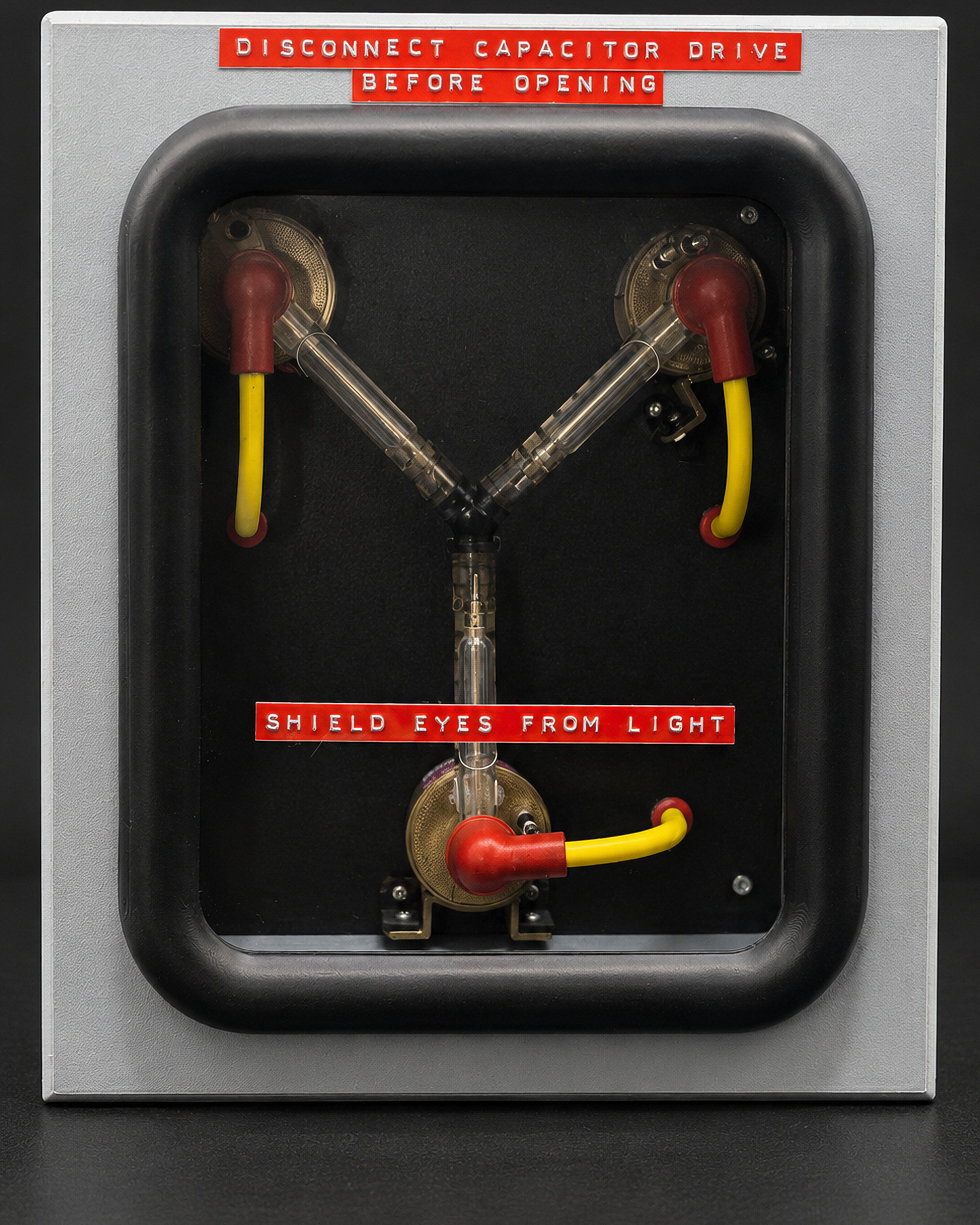 Flux Capacitor warning labels